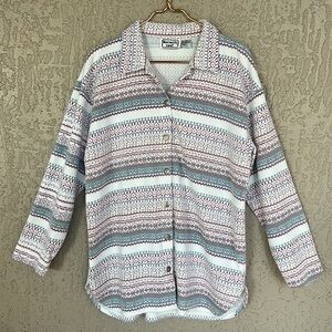 Keneth Too Vintage Printed‎ Long Sleeve Collared Button Down Shirt